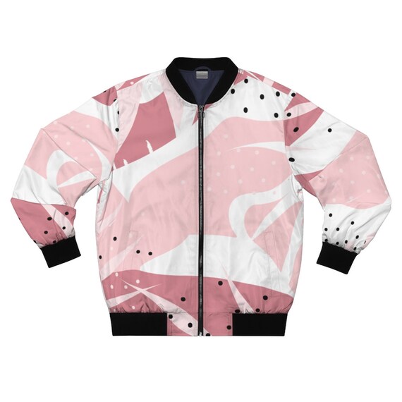 Memphis Pattern Bomber Jacket / Etsy