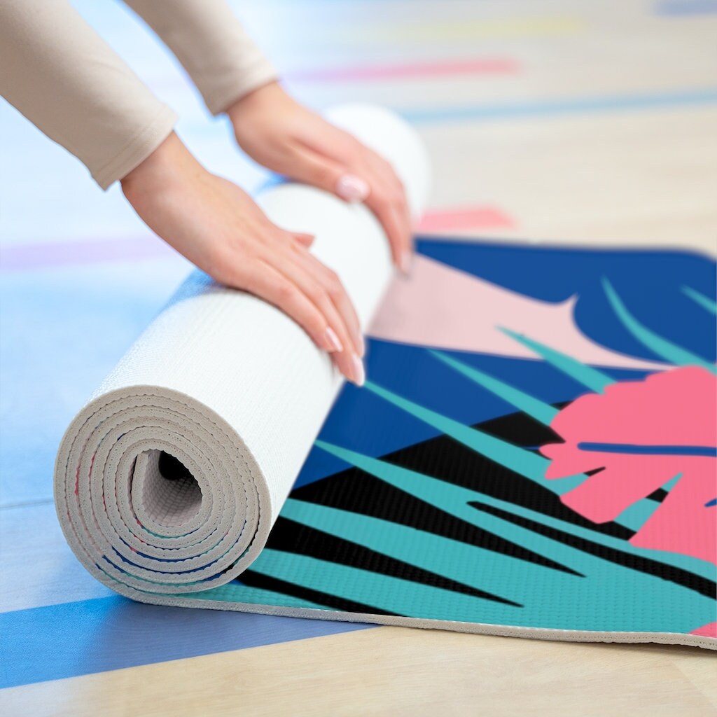Alfombra de yoga de espuma ligera con textura antideslizante Etsy