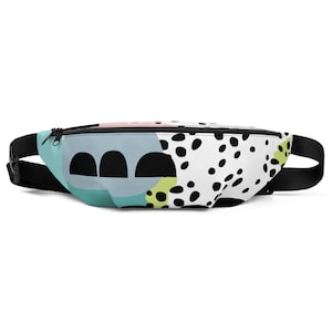 Coloful Belt Bag, Vibrant Travel Bag, Fanny Pack, Waist Bag
