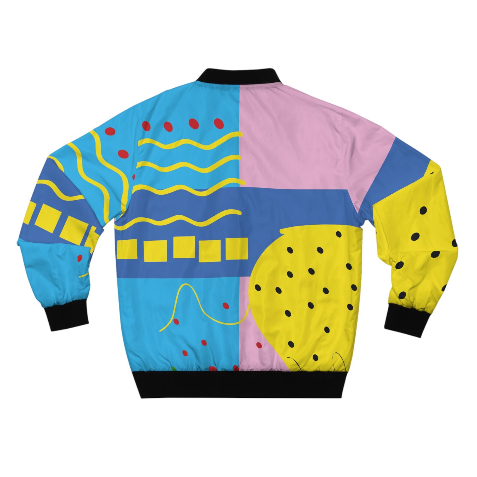 Retro Colorblock Bomber Jacket: 90s Style Windbreaker - Etsy