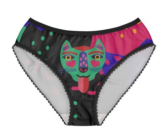 Women's underwear, Women's cat panties, Customized briefs