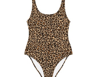 One-Piece Leopard Swimsuit, Animal print swimsuit