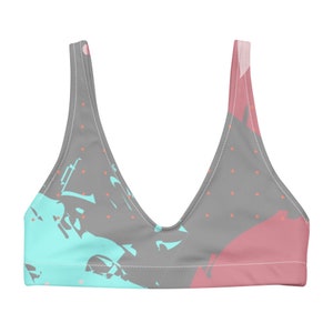Recyled padded bikini top