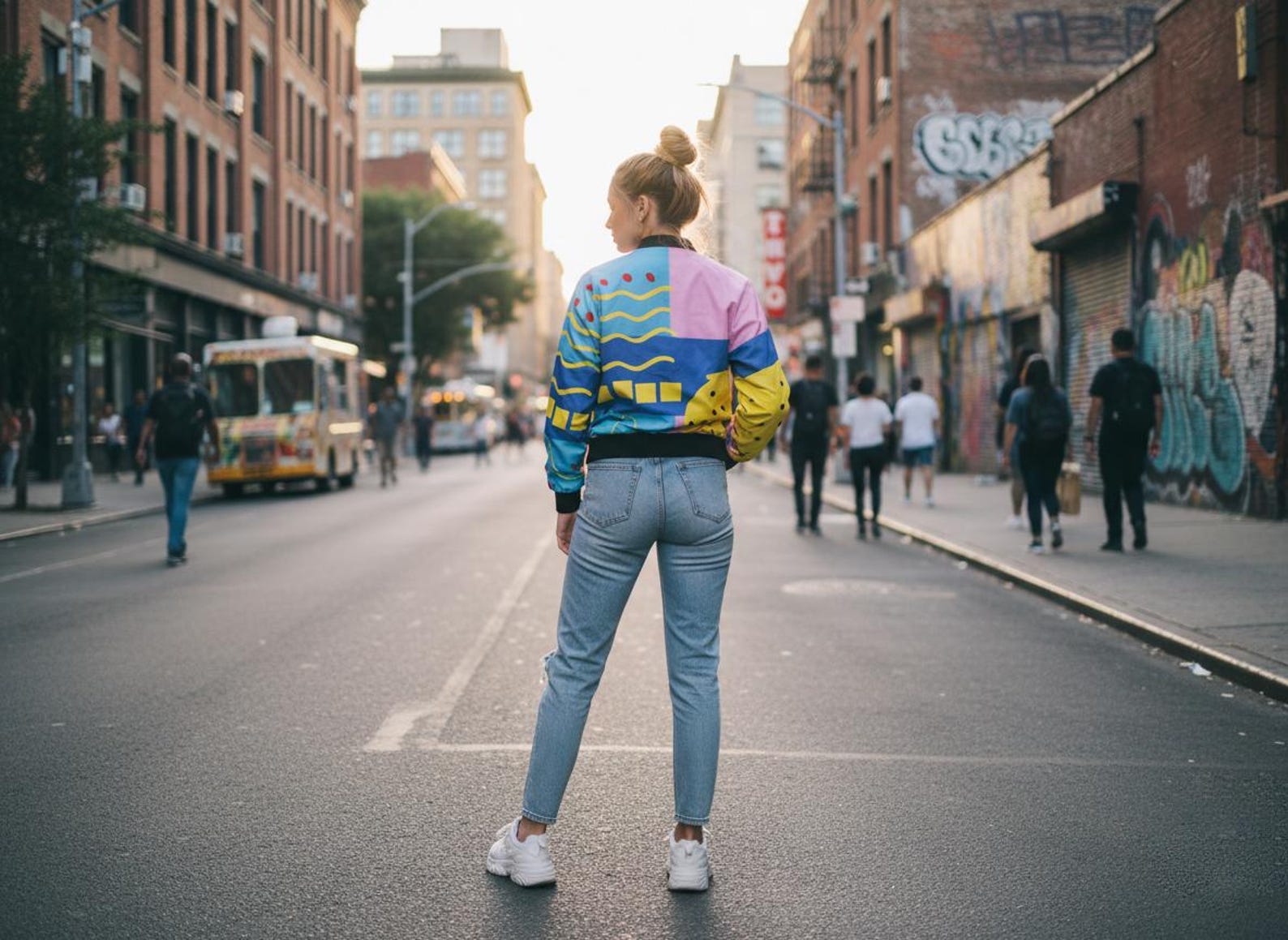 Retro Colorblock Bomber Jacket: 90s Style Windbreaker - Etsy