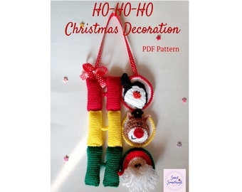 Descargar PDF de decoración navideña Ho-Ho-Ho
