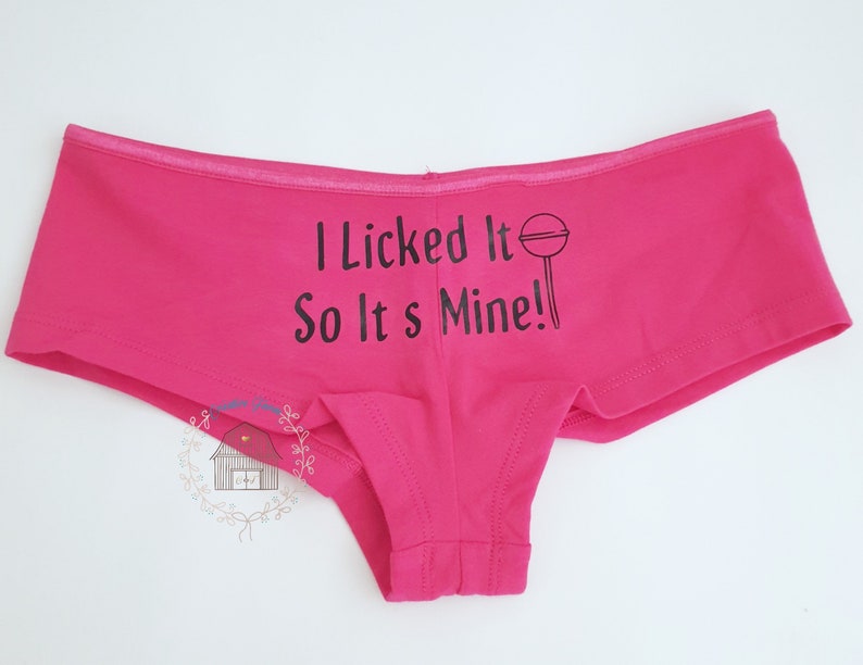 I licked it so its mine Knickers Women's Underwear Etsy