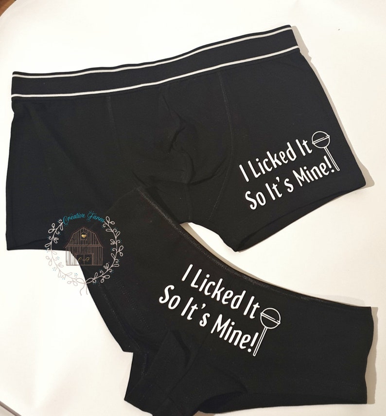 Couples Novelty Underwear Set Gift for Him and Her Matching Etsy UK