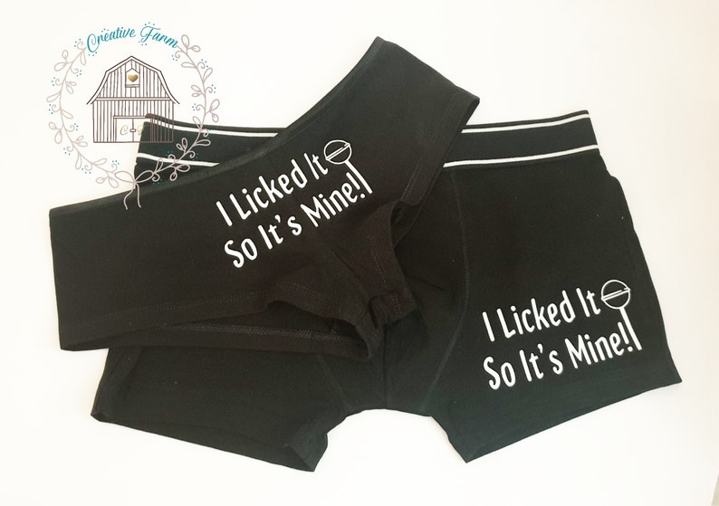 Couples Novelty Underwear Set Gift for Him and Her Matching Etsy