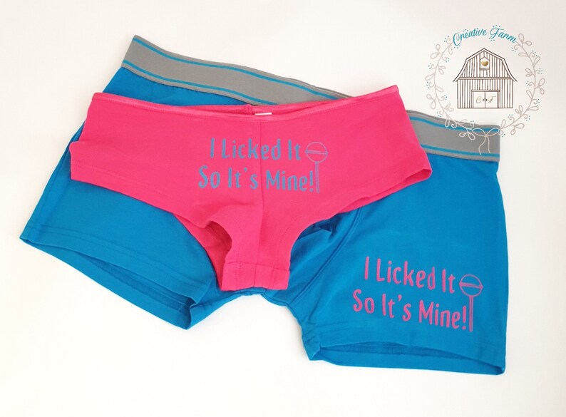 Couples Novelty Underwear Set Gift for Him and Her Matching Etsy UK
