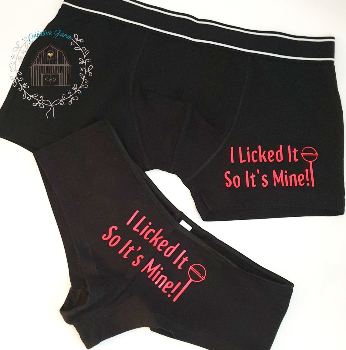 Couples Novelty Underwear Set Gift for Him and Her Matching Etsy