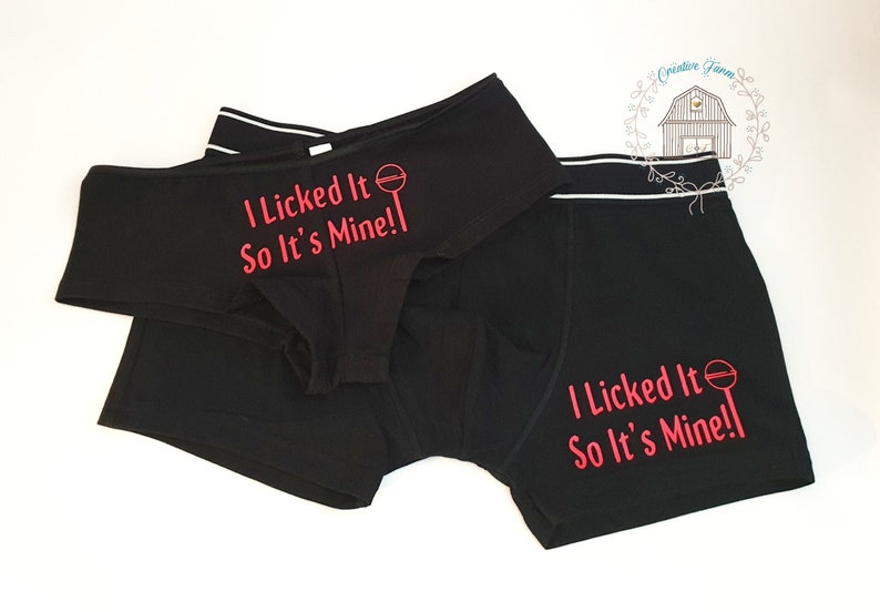 Couples Novelty Underwear Set Gift for Him and Her Matching Etsy
