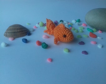 Goldfish Crochet Goldfish Fish Home decor Holiday decor Ornament Filling for decorative aquarium