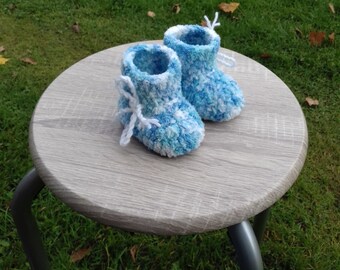 crochet baby booties new baby booties new baby gift 0-3 months