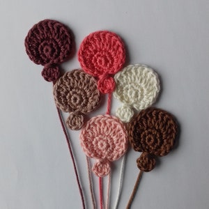 globos globos de ganchillo apliques de globos scrapbooking apliques de ganchillo adornos