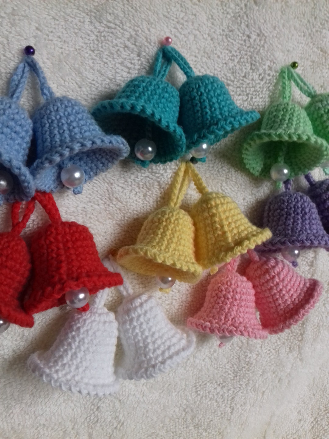 Crochet Bell Christmas Decoration Craft Projects Invitations Etsy