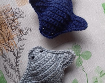 Crochet fish Skate fish aquarium fish ornament stuffing for the aquarium fish in a jar amigurumi fish