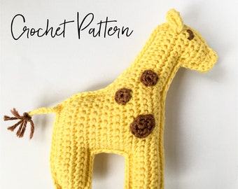 Crochet pattern giraffe baby present