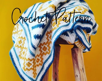 Ocean View Blanket Crochet Pattern