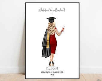 Personalised graduation gift, Custom Graduation gift 2023, Personalised gift, Congratulations, Graduation keepsake, Graduation print