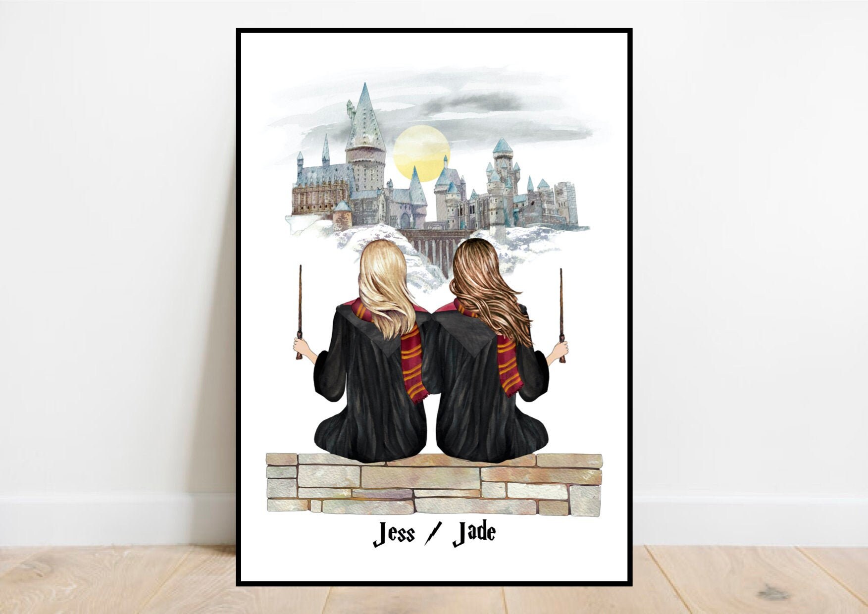 Wizard friendship print, Best friend print, Bridesmaid print, Besties…