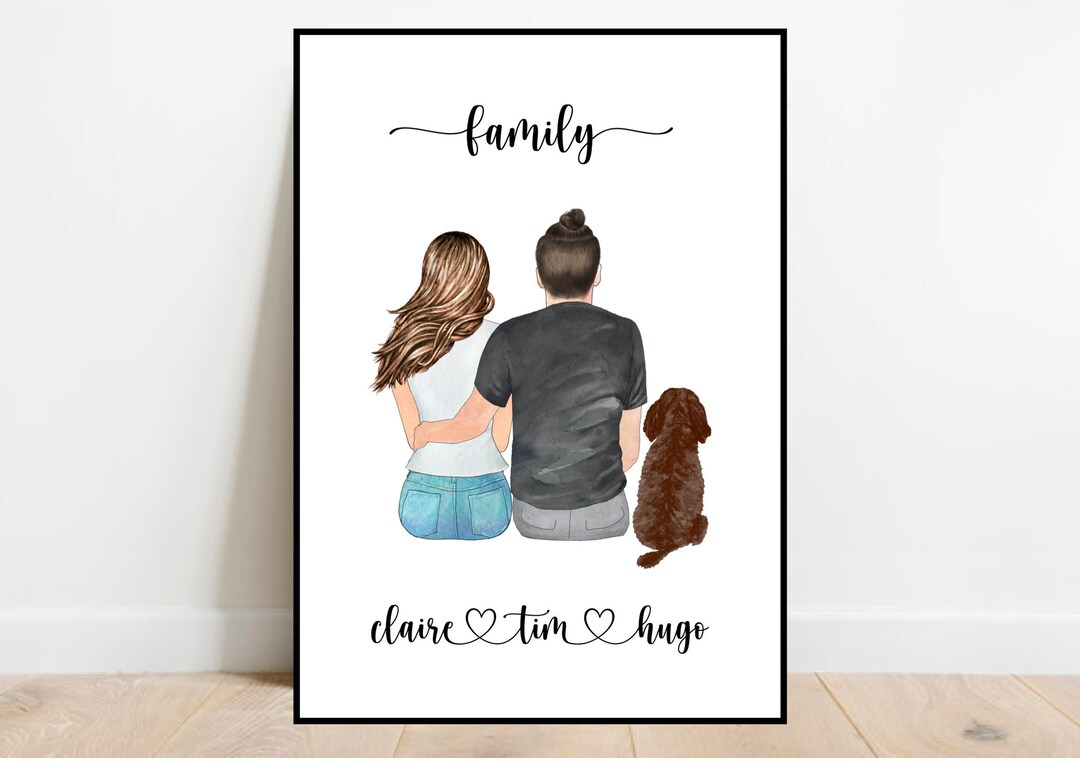 Personalised Custom Couples Print, Anniversary Print, Wedding Gift ...