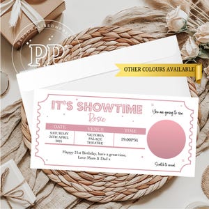Carte à gratter pour billet de théâtre, Billet de théâtre, Cadeau billet de théâtre, Carte à gratter d'anniversaire de luxe, Billet de spectacle, Vous allez à un spectacle