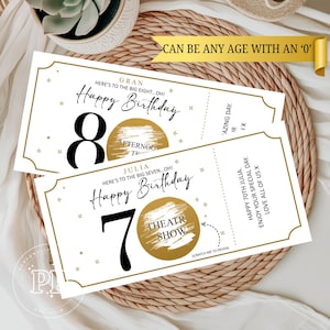Carte à gratter d'anniversaire, Carte à gratter personnalisée des années 70, Cadeau d'anniversaire, Carte à gratter de joyeux anniversaire de luxe, Ticket expérience