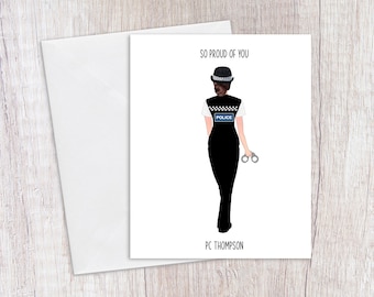 Police Officer Card, Personalised Police Card, Police Officer, New job, Promotion, Passing out, Colleague Card, Birthday Card