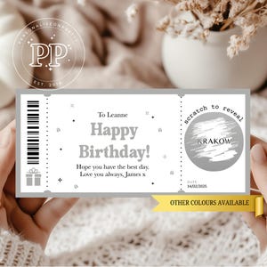 Carte d'anniversaire personnalisée à gratter, carte d'anniversaire surprise, surprise spéciale pour anniversaire, carte spéciale anniversaire, cadeau impossible à emballer