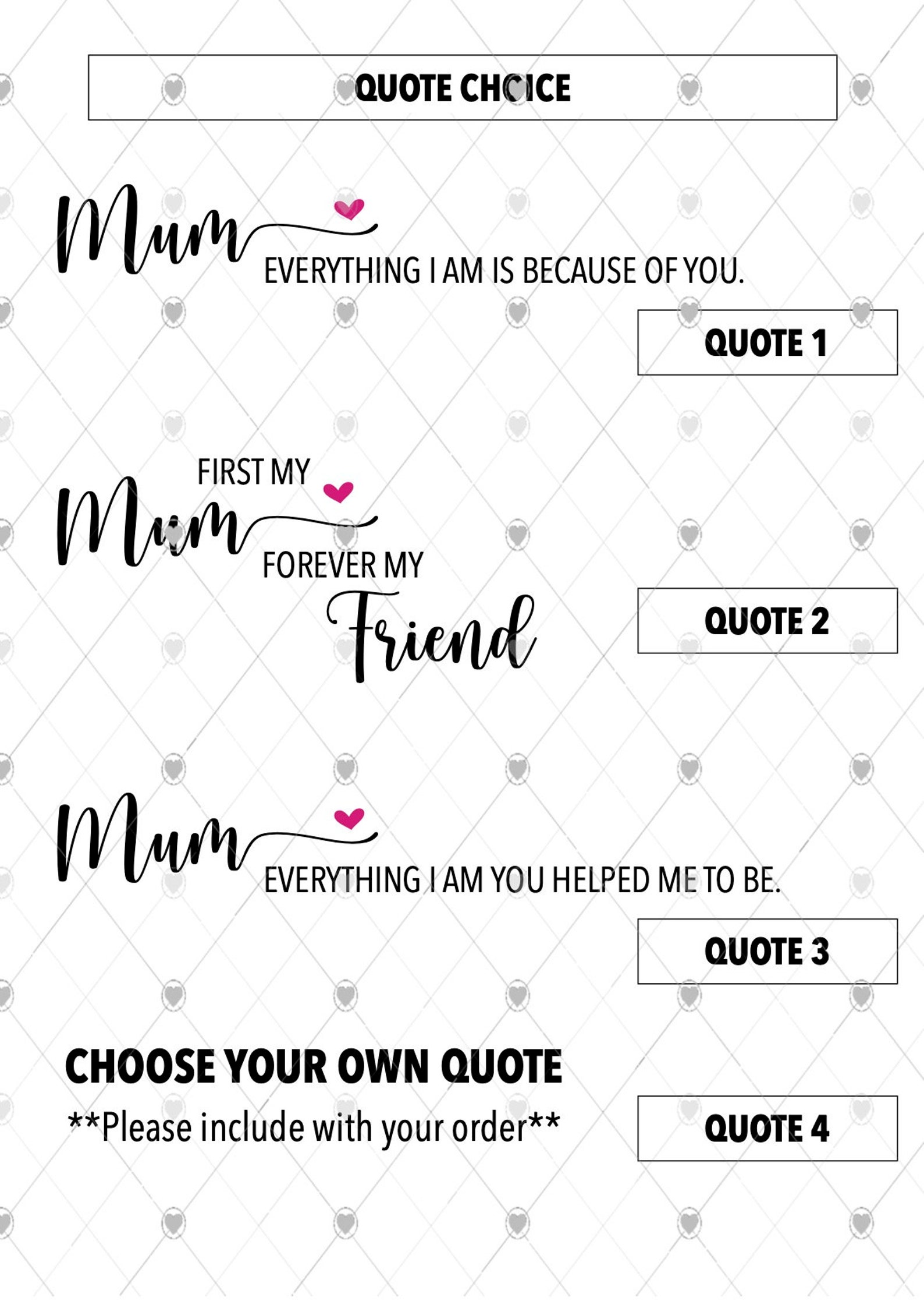 Mothers Day Personalised Print Gift for Mom Best Mum Etsy UK