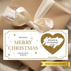 Weihnachtskratzer enthüllen Bordkarte, personalisierte Lappland offenbaren Karte, benutzerdefinierte Bordkarte, Weihnachtsgeschenk, Überraschungsurlaubsreise