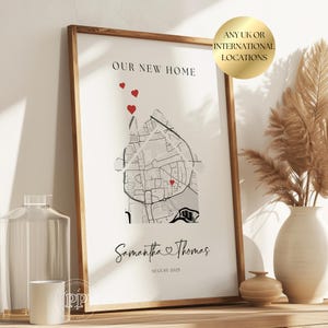 New Home Gift, New Home Map Print, Gifts for home,Moving Gift New Home, Personalised Housewarming Gift, New Home Couple Gift, Gifts For Home