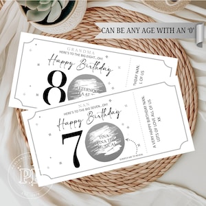Bon d'anniversaire à gratter pour révéler, carte d'anniversaire spéciale à gratter surprise, carte d'anniversaire 20, 30, 40, 50, 60, 70 et 80 ans, pour lui, pour elle