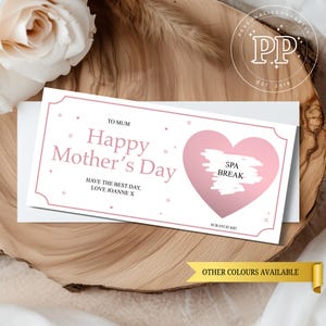 Carte à gratter personnalisée pour la fête des mères, carte à gratter surprise joyeuse fête des mères, bon d'achat à gratter pour révéler pour maman, cadeau pour la fête des mères