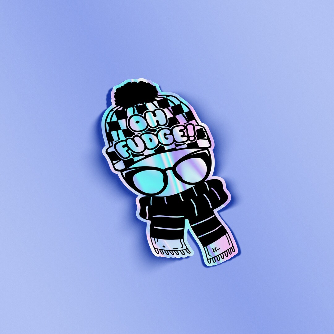 A Christmas Story Oh Fudge Holographic Sticker - Etsy