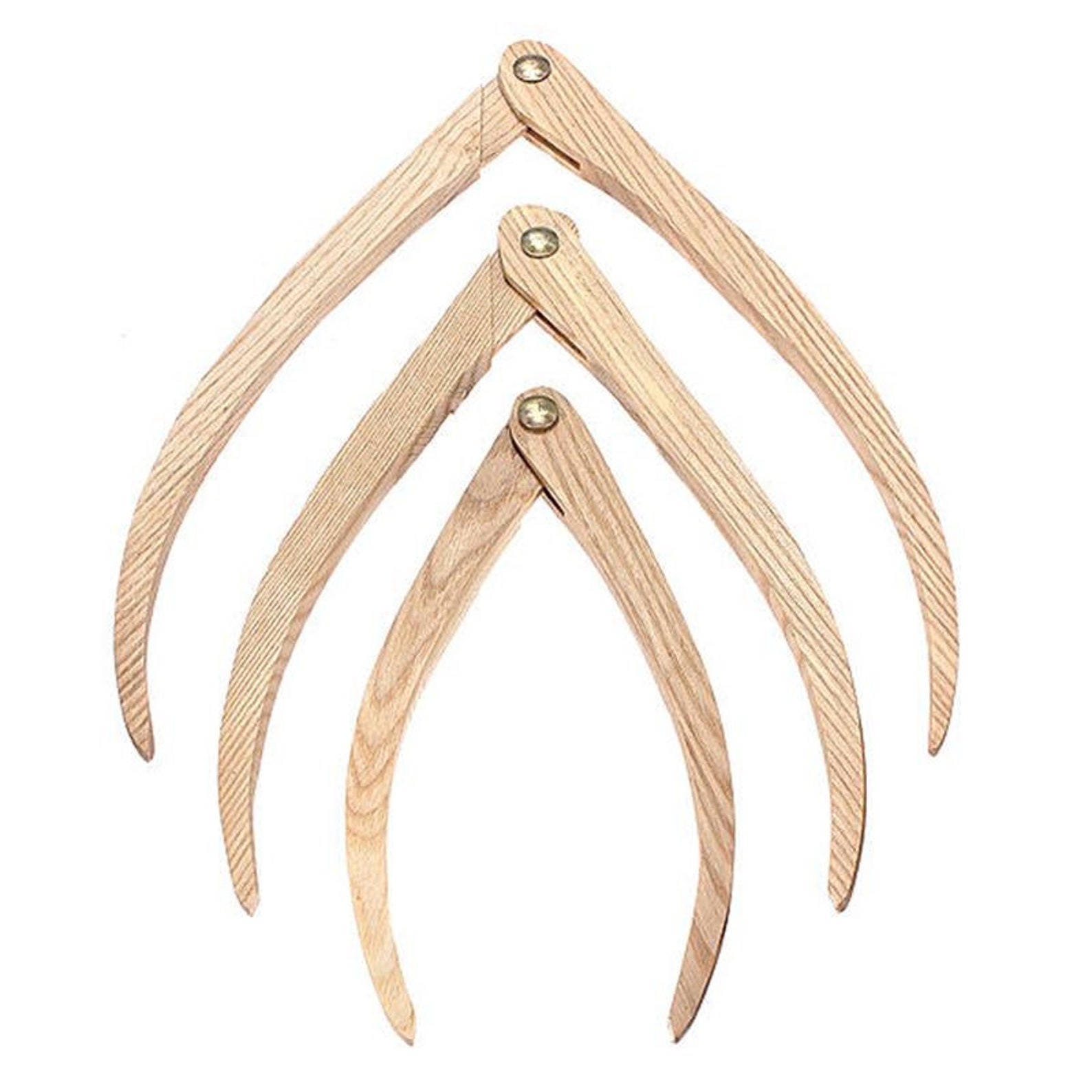 Set of 3 Wood Pottery Calipers. 3 Sizes to Measure Pottery Etsy