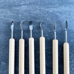 Set of 19 Pottery Tools Starter Kit. Sculpting and Shaping Tools for Pottery, Ceramics, and Clay. image 9