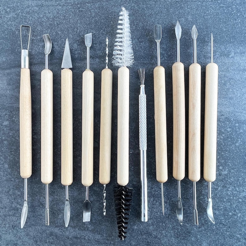 Set of 46 Pottery Tools for Working with Ceramics and Clay. image 10