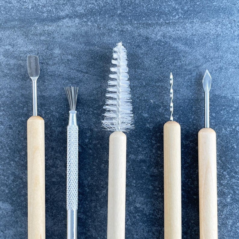 Set of 19 Pottery Tools Starter Kit. Sculpting and Shaping Tools for Pottery, Ceramics, and Clay. image 8