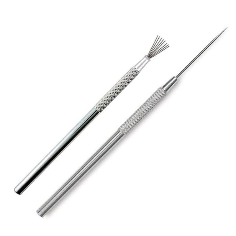 2 Pcs clay texture tools Pottery Steel Brush Pottery Wire Texture