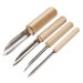 Set of 4 Stainless Steel Semicircle Pottery Hole Punch. Sculpting and Shaping Tools for Pottery, Ceramics, and Clay. 