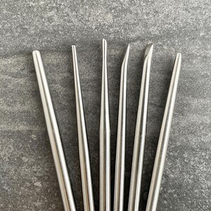 Set of 10 High Quality Metal Sculpting Tools for Pottery, Ceramics, and Clay Projects image 4