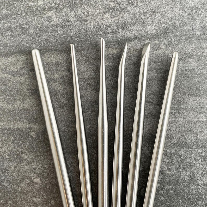 Set of 10 High Quality Metal Sculpting Tools for Pottery, Ceramics, and Clay Projects image 4