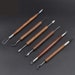 Set of 6 Double-Ended Sculpting and Shaping Tools for Pottery, Ceramics, and Clay. 