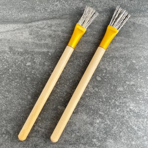 Lot de 2 pinceaux métalliques épais/fins pour poterie et argile