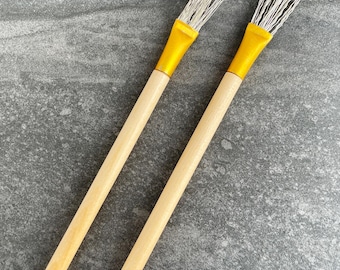Set of 2 Thick/Thin Wire Texture Brushes for Pottery and Clay