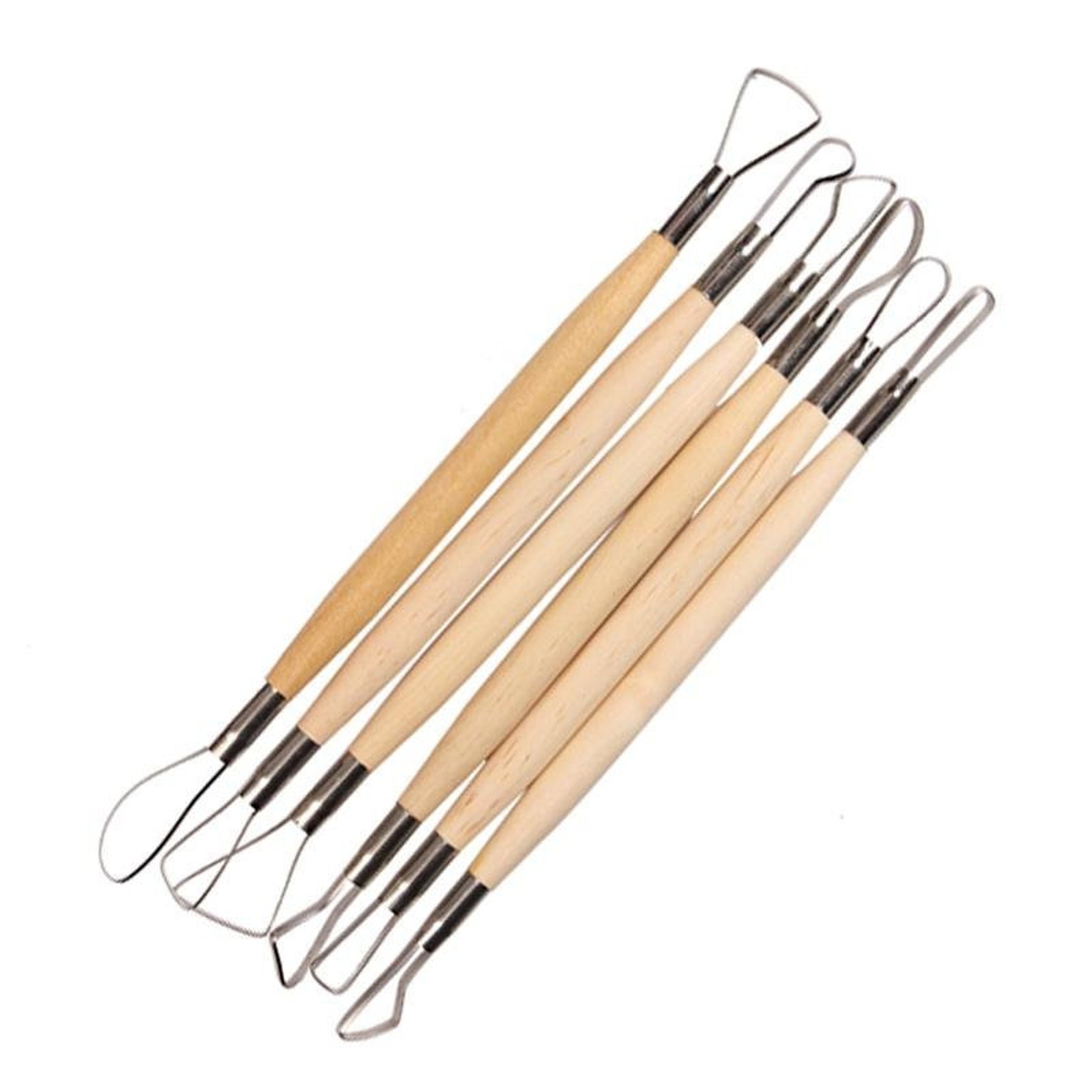 Set of 6 Wood Loop Trimming Tools With Stainless Steel Flat - Etsy