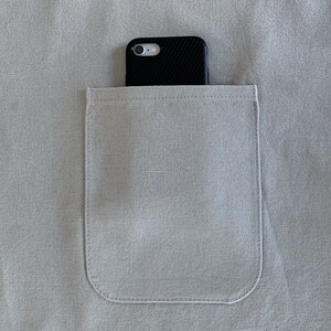 Pottery Apron with Split Leg and Pockets for Pottery Tools. Perfect for Working with Clay made with Canvas Material in Light Grey. image 8
