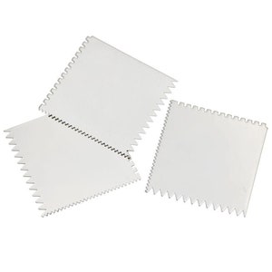 Stainless Steel Square Tooth Pottery Sculpting Rib for Pottery, Ceramics, and Clay.