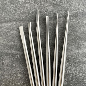 Set of 10 High Quality Metal Sculpting Tools for Pottery, Ceramics, and Clay Projects image 5